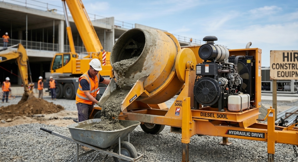 Concrete Mixer 500L Diesel